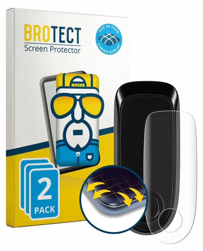 2x BROTECT Fullscreen Schutzfolie für Segway Ninebot F2 Pro II D Displayschutz Folie Fullcover Klar Transparent