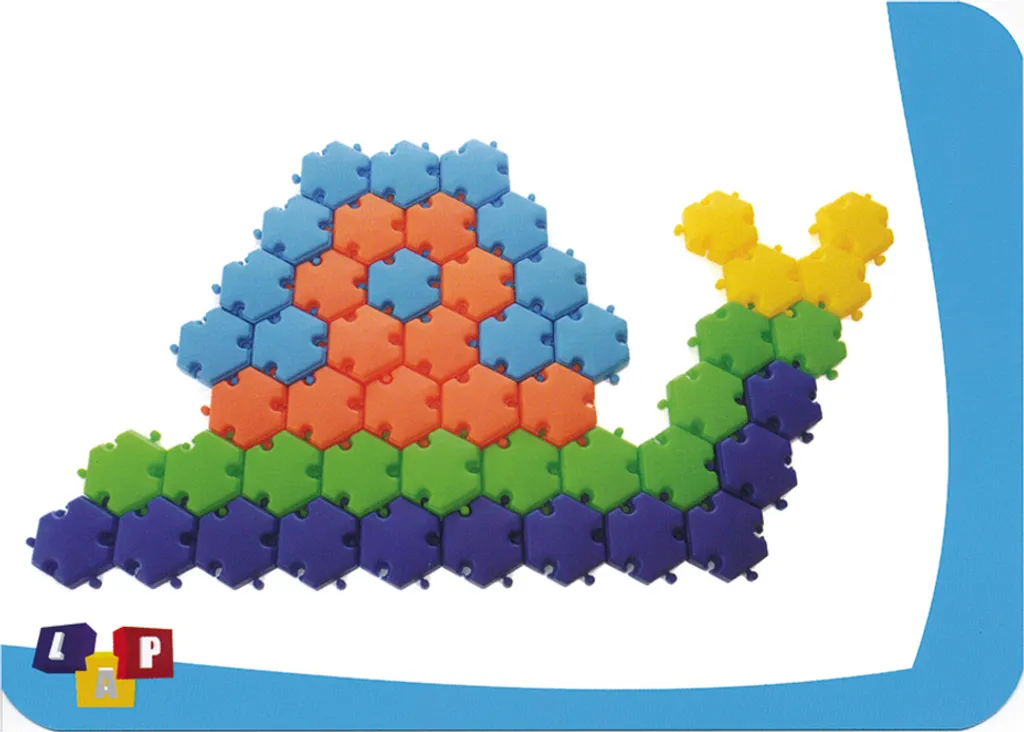 Blocs de construction hexagonaux clipsables, kit de 96 pièces robustes