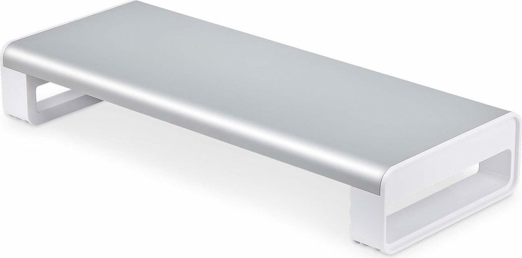 StarTech.com Ergonomic Monitor Riser Stand, 33lb Max, Fixed height 3.5in