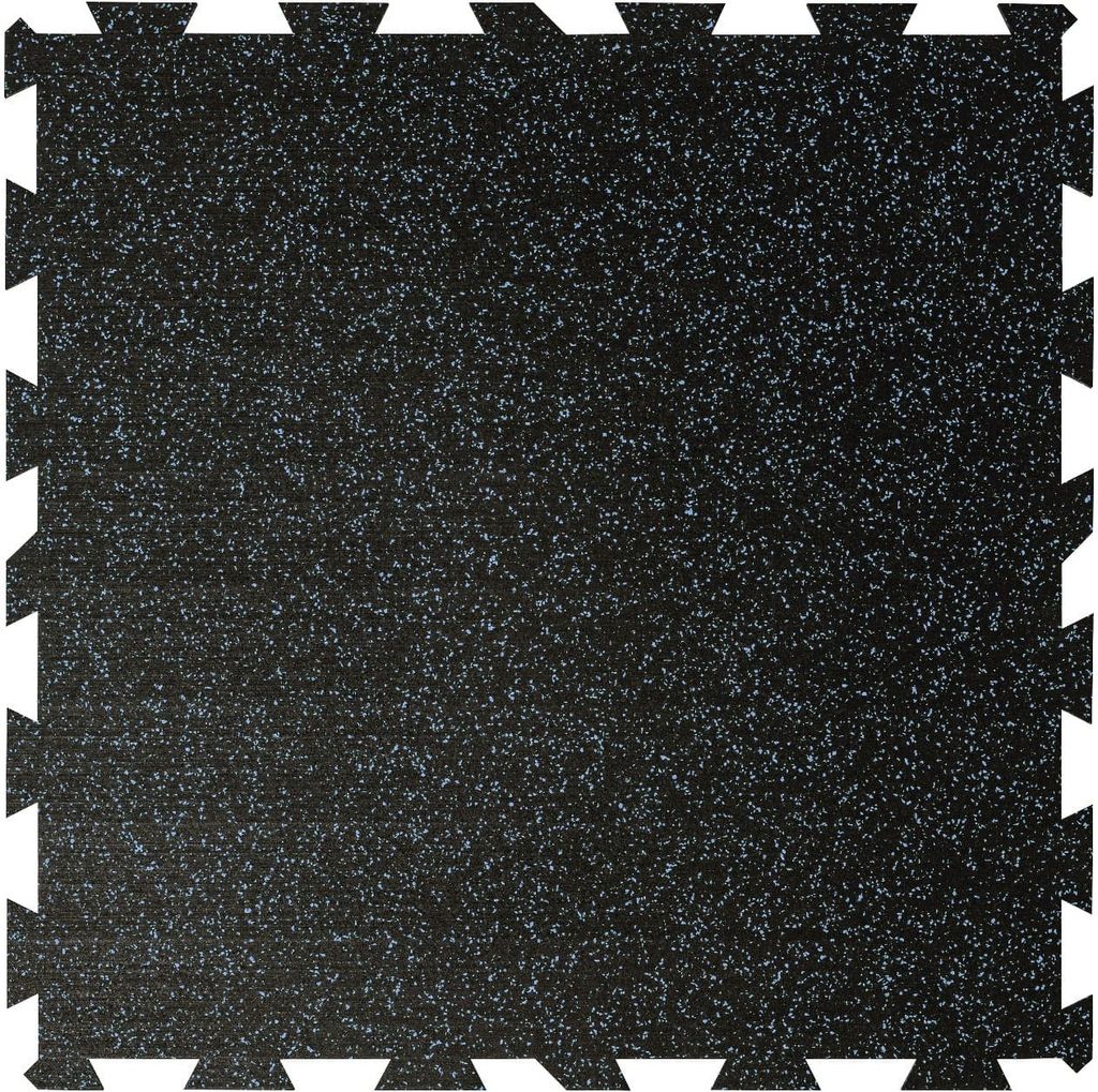 Sportbodenbelag aus Gummi – Puzzle-Matten 6 mm 1 x 1 mtr. Blau