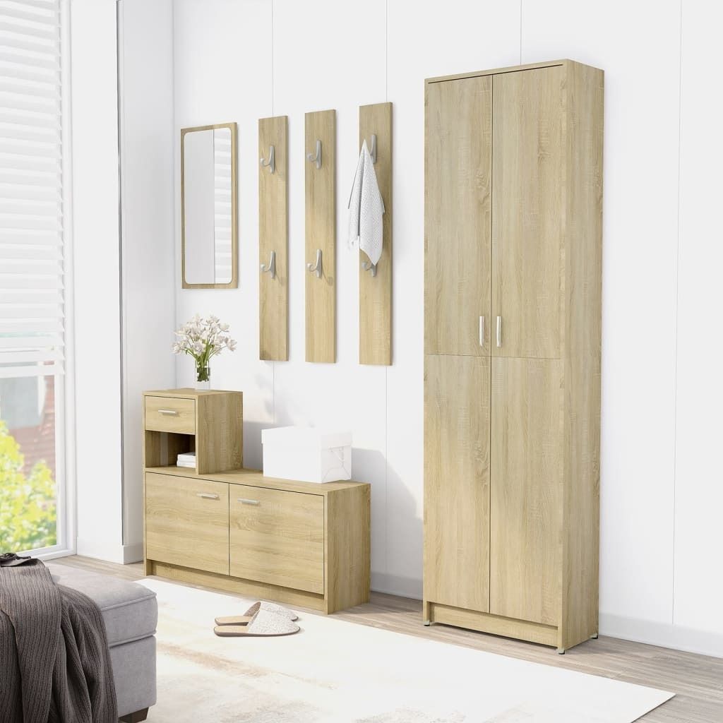 vidaXL Šatníková skriňa Sonoma Dub 55x25x189 cm odvodený Obrázok produktu 2