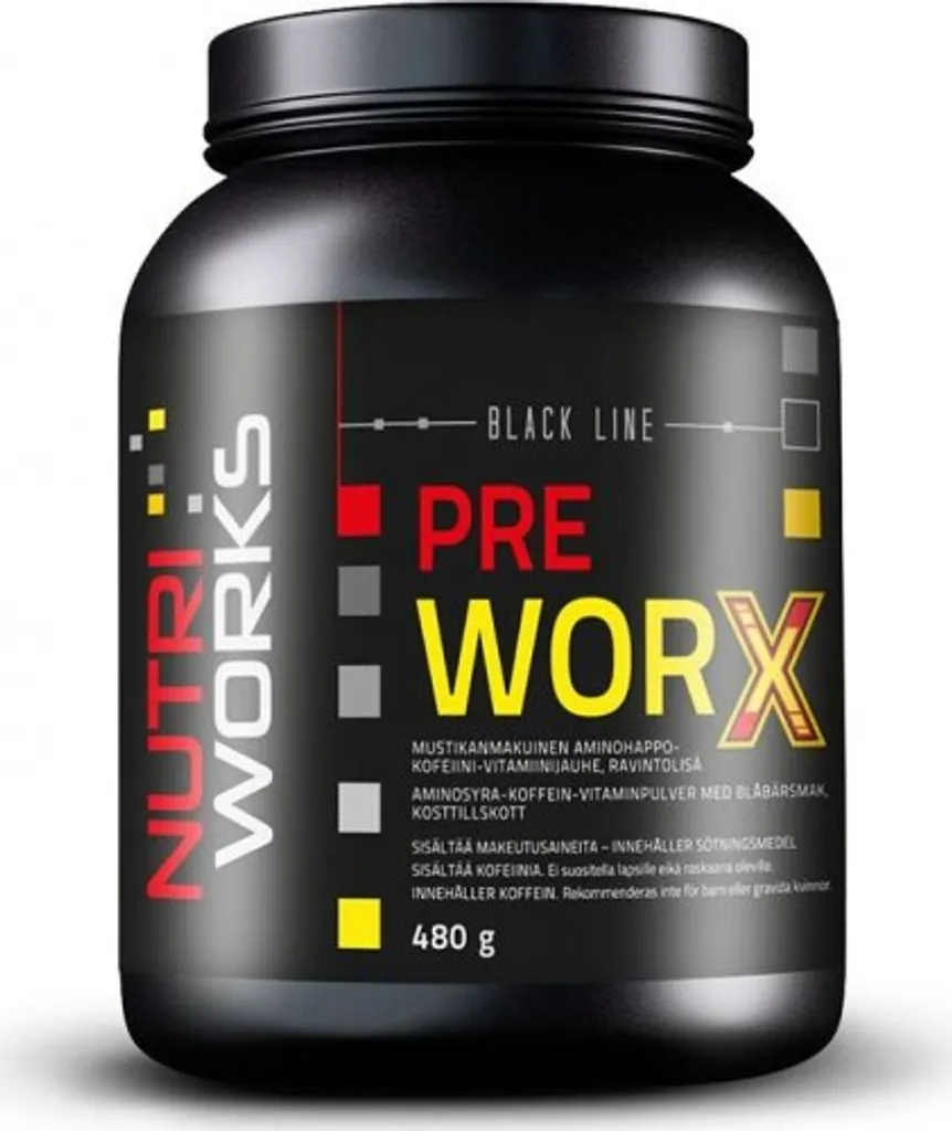 Pre Worx 480g Myrtille : Booster Pré-Entraînement Puissant et Énergie