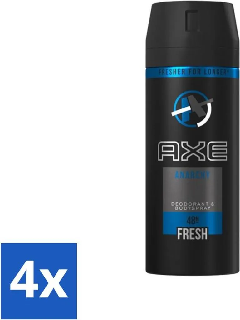 Axe Anarchia For Him 4 Pezzi - Offerta Risparmio Deodorante 150ml