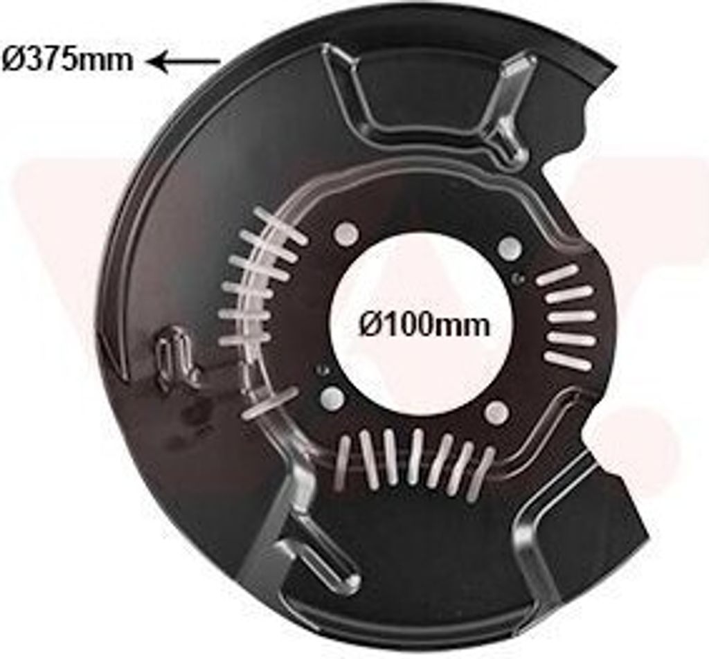 VAN WEZEL Spritzblech Bremsscheibe für TOYOTA LAND CRUISER 150 (KDJ15, GRJ15) Vorne Links 5482371 Ankerblech