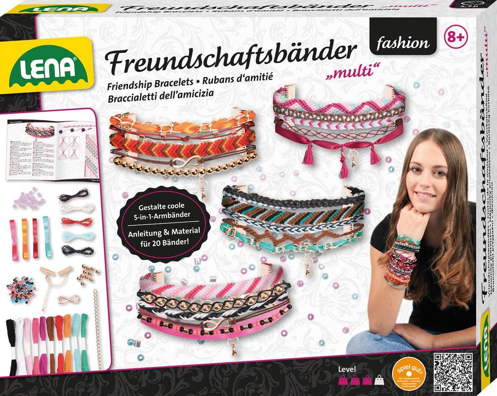 Lena 42117, Set om armbandjes voor kinderen te maken, Productafbeelding 