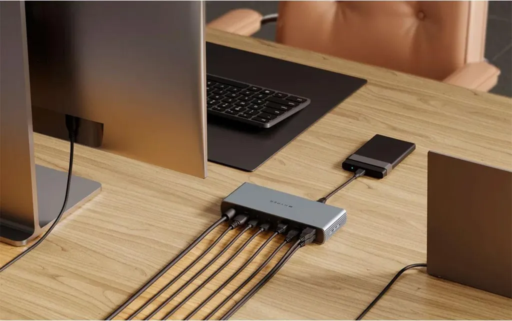 Dock Thunderbolt 4 HyperDrive 96W avec transfert 40Gbps et Gris Spatial - 3