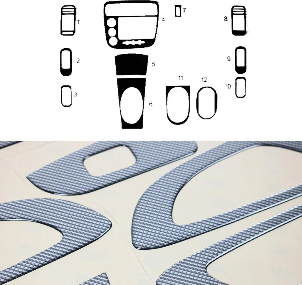 Decorazioni Carbon Look Honda Civic 00-05 | Kit 12 Pezzi Professionale