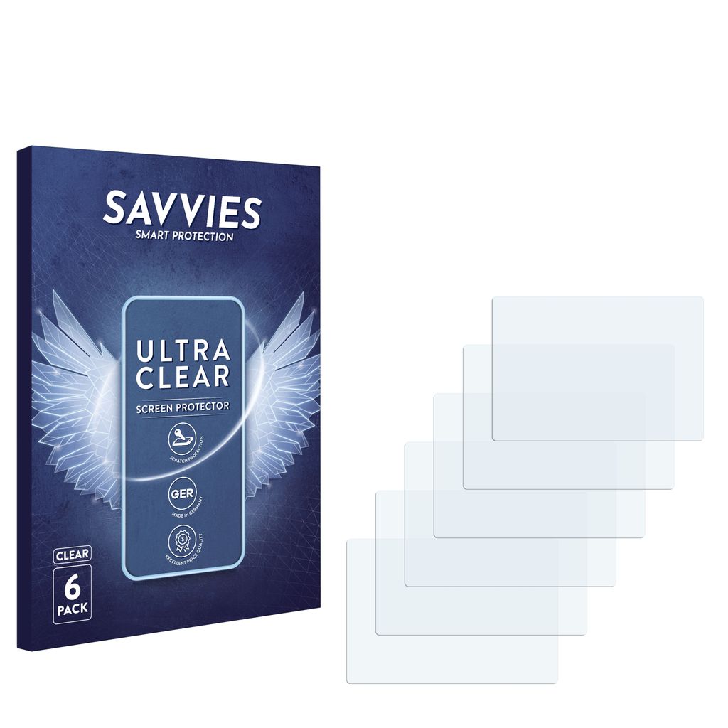 6x Für Kodak Pixpro AZ525 Schutzfolie Savvies Displayschutz Display Schutz Folie Klar Transparent