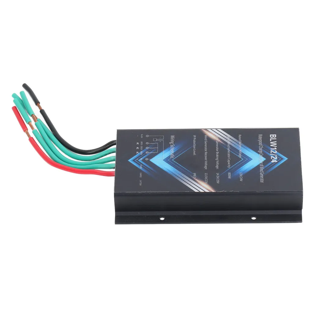 Régulateur d'éolienne 800W anti-surcharge pour batterie 12V 24V - 6