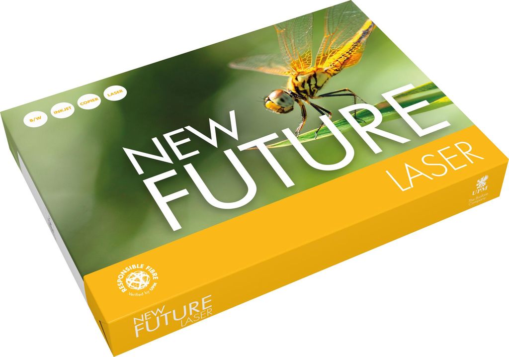 Kopierpapier New Future 9538A80 Seiten DIN A4 80g 500 Blatt Packung mit 5 Stück