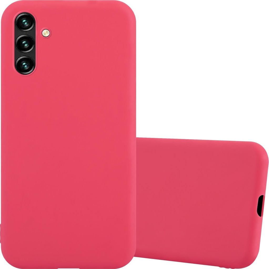 Cadorabo Hülle für Samsung Galaxy A13 5G Schutzhülle in Rot Handyhülle TPU Silikon Etui Case Cover