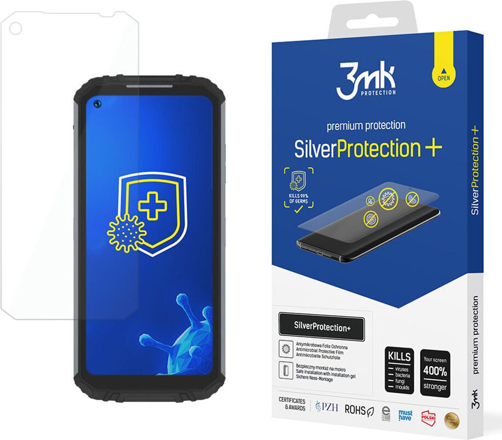 3mk Display Antimikrobielle Schutzfolie SilverProtection+ für Oukitel WP16 0,21mm Self-Heal