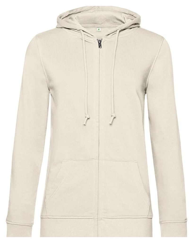 B&C - "Inspire" Hoodie mit durchgehendem Reißverschluss für Damen LT5872 (XL) (Naturweiß)