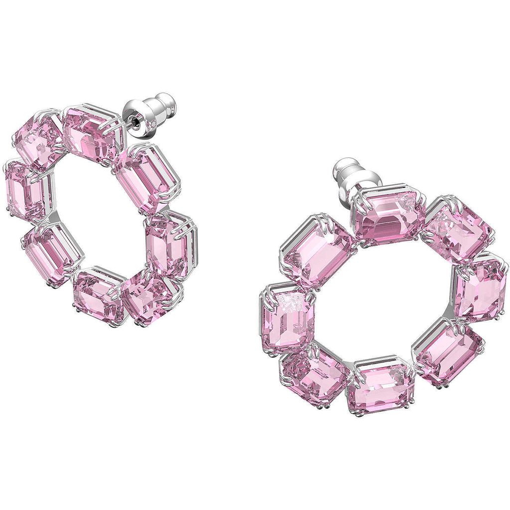 Swarovski Damen Ohrringe Millenia Kreolen Oktagon-Schliff, Produktbild 