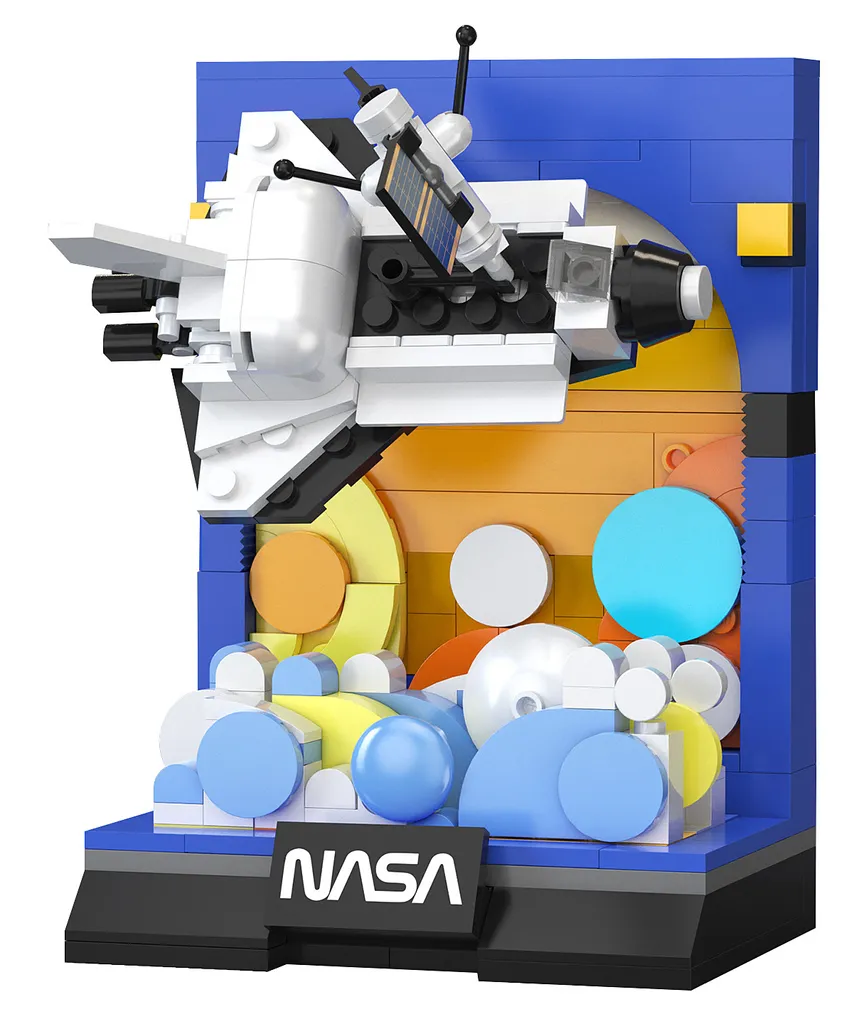 Navette Spatiale Discovery CaDA C56041W avec Soute et Bras Robotique Mobile