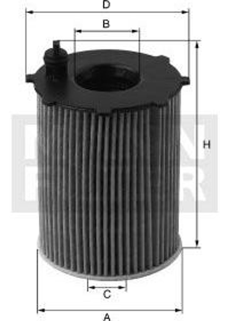 MANN-FILTER HU 6020 z Ölfilter OE 6541801100 kompatibel mit Vito, V-Klasse, Sprinter, Esprinter, S-Klasse, Marco Polo, GLS, GLE, GLC, GLB, GLA, G-...