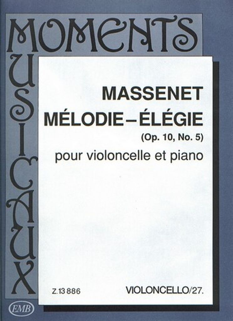 Melodie-Elegie op.10,5 für Cello und Klavier