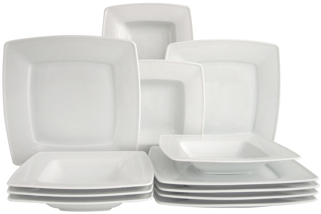 CreaTable, 12208, Victoria Weiss, Tafelservice 12-tlg, Porzellan