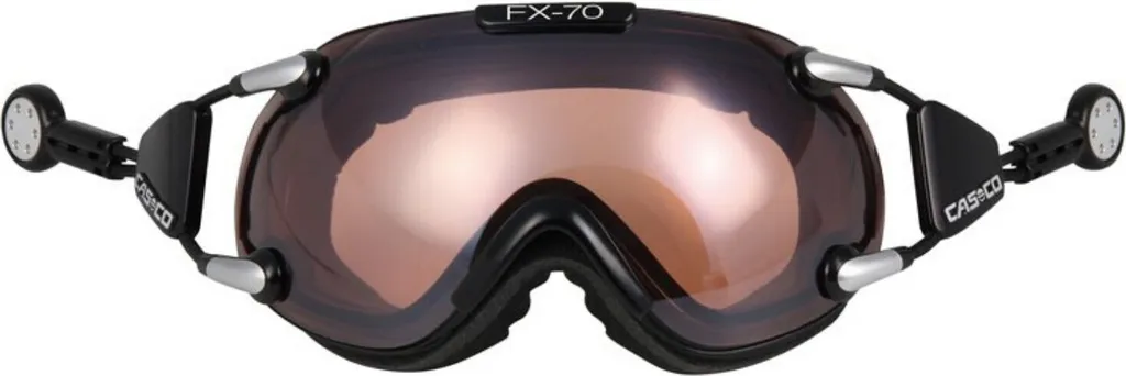Masque de ski photochromique CASCO FX70 Vautron pour grand visage noir