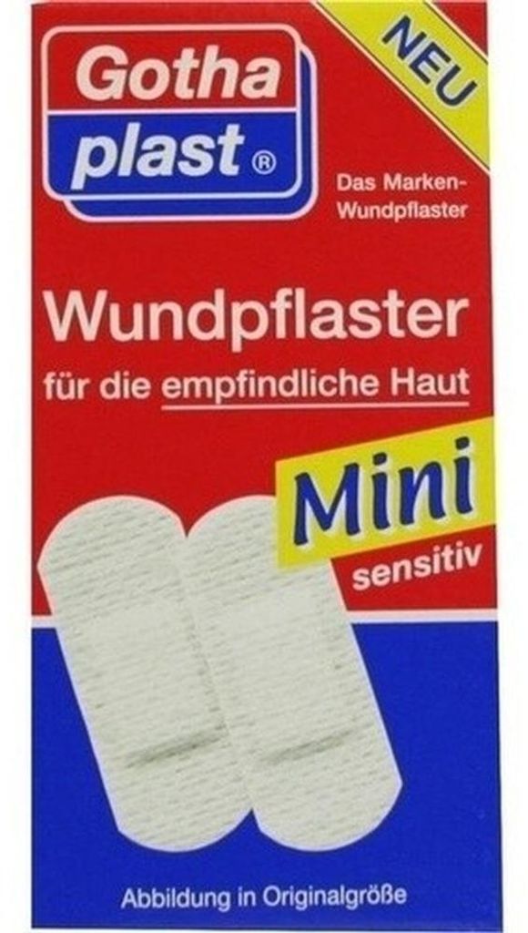 Gothaplast wondpleisters MINI, gevoelige huid, 4x1,7 cm, 20 Productafbeelding 