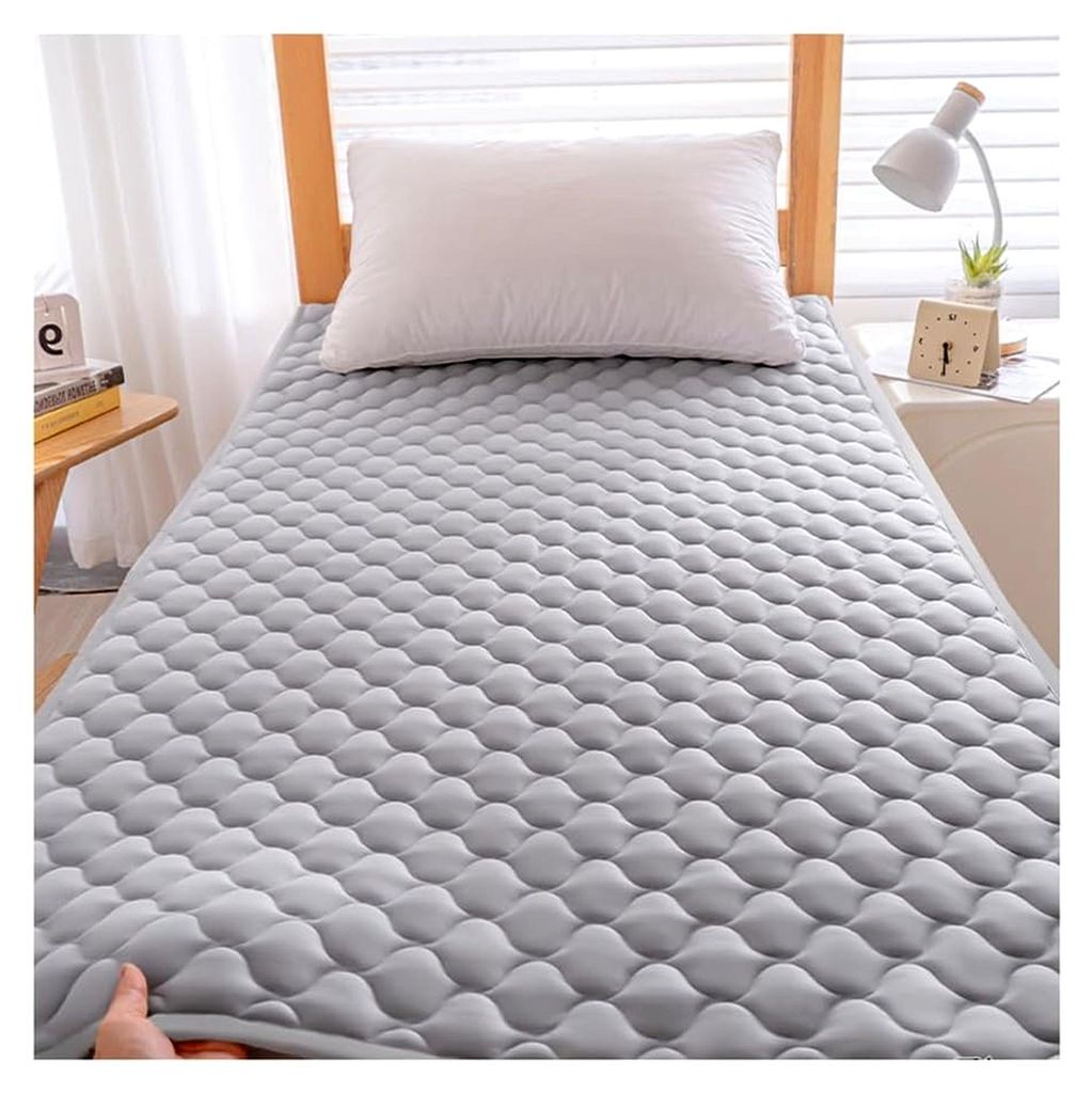 Faltbare Japanische Bodenmatratze mit Gummiband, Atmungsaktive Futonmatratze, Klappmatratze für Schlafsäle, Camping und Wohnmobile, 180x200cm