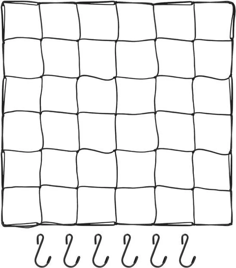 Filet d'aération 90 x 90 cm avec 6 crochets pour plantes grimpantes