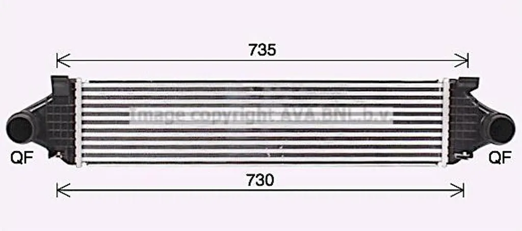 Échangeur Turbo AVA VO4297 - Solution Perte de Puissance Volvo S60 V60
