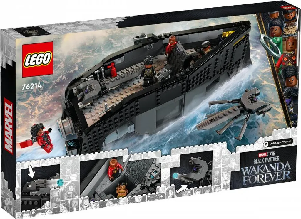 LEGO Marvel 76214 Black Panther avec 5 Figurines et Drones de Combat Bio - 3