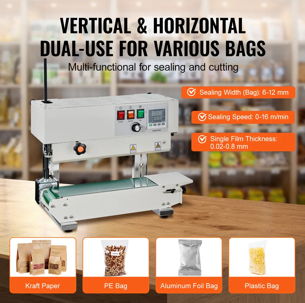 Scelleuse thermique verticale pour sacs plastiques et films complexes