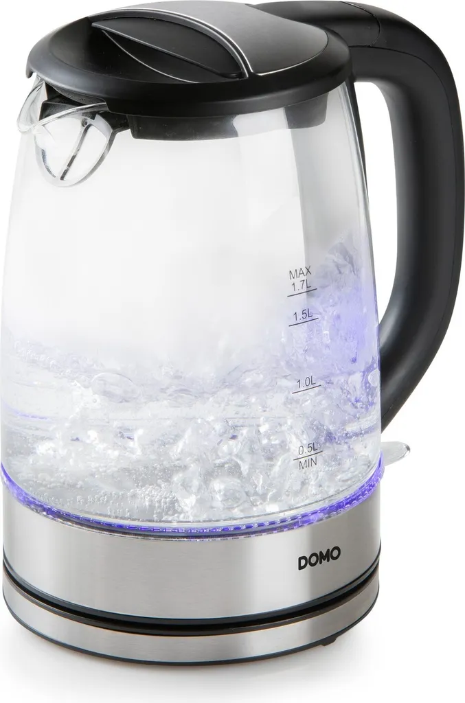 DOMO DO9266WK Bollitore Elettrico Design Vetro 1.7 Litri 2200W LED
