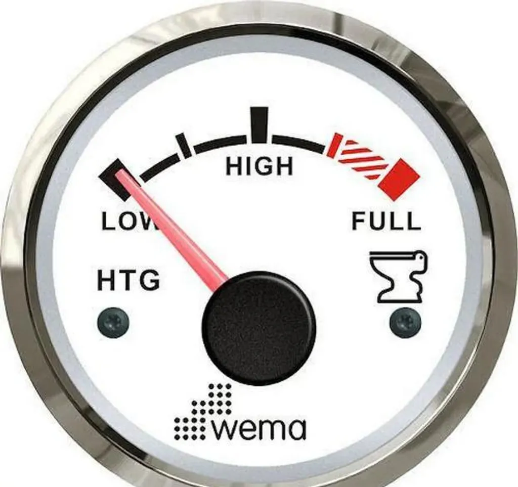 Résolvez vos pannes de jauge avec l'indicateur Wema 110698 blanc 12V