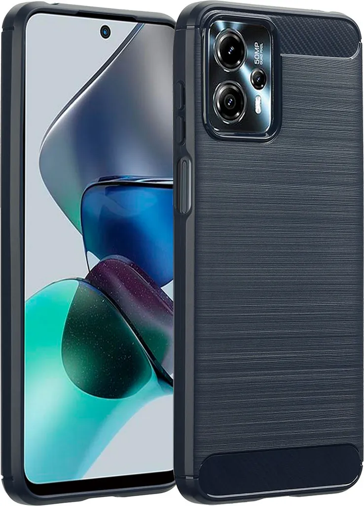 Cover Motorola Moto G13 / G23 Blu Scuro - Protezione imoshion Spazzolata