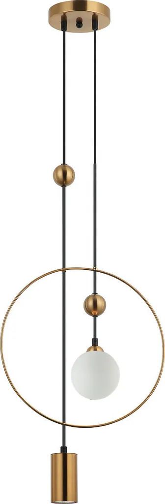 TROSTI Italux PND-428892-BRO Lampe Double Suspendue en Laiton Chic