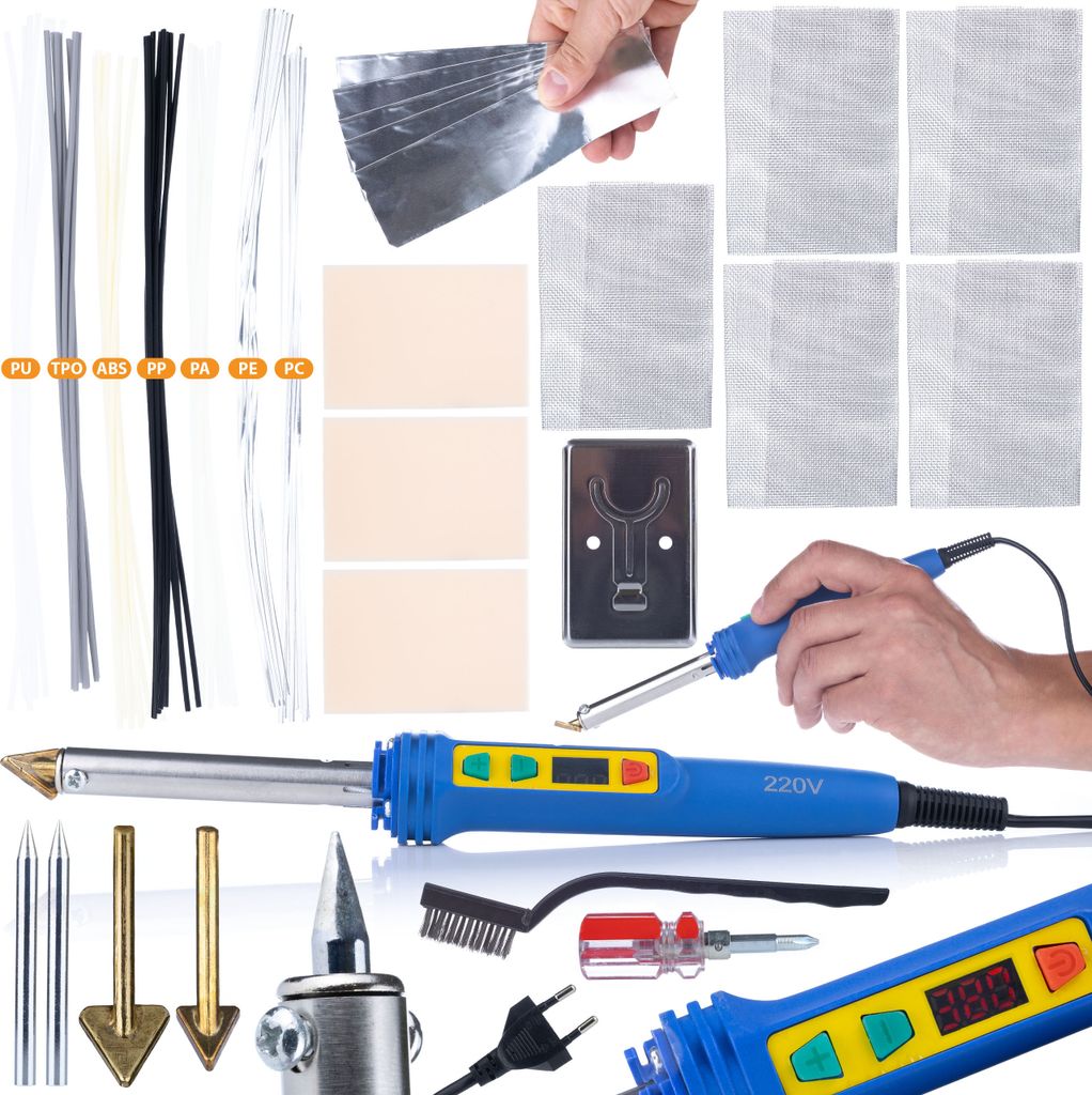 Rosfix Blue Kong 120W RBK120W Saldatore per Plastica + Kit Immagine del prodotto 