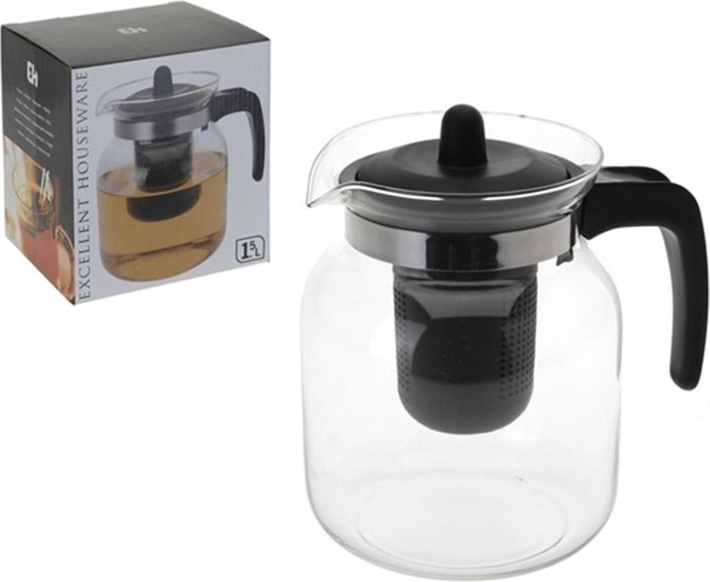 Koopman Teekanne aus Glas 1,5 l Produktbild 