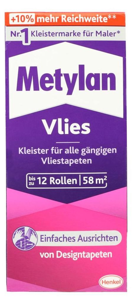 Metylan Vlies, Kleister für Vliestapeten, Ausbeute ca. 58 Produktbild 