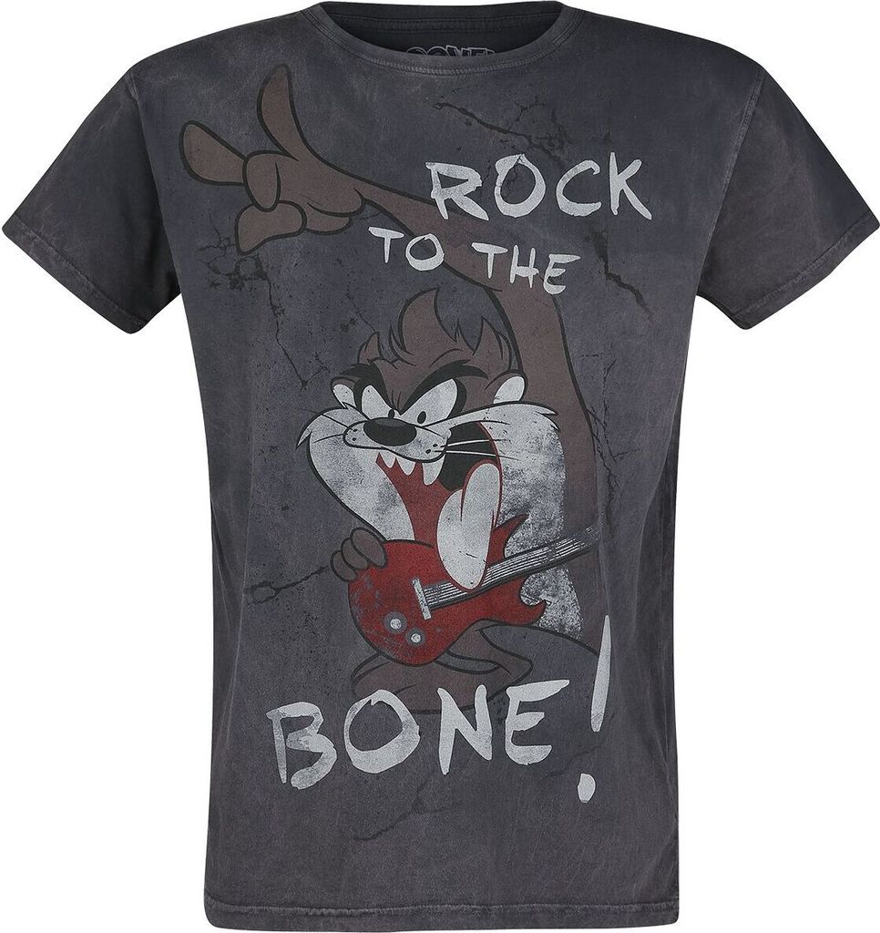 Looney Tunes T-Shirt Herren Tasmanian Devil - Rock To The Bone! grau 3XL