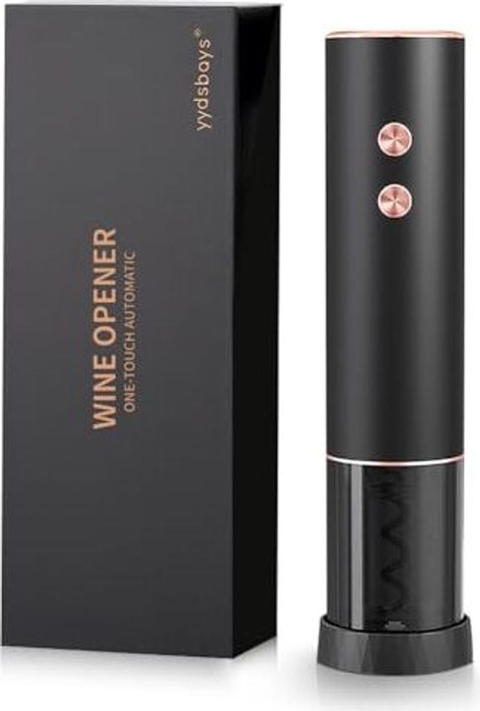 Korkenzieher Wine Opener Elektrische Automatikflasche professionelle Liebhaber Luxusgeschenk (Gold, Folienschneider, Schachtel, wiederaufladbar)