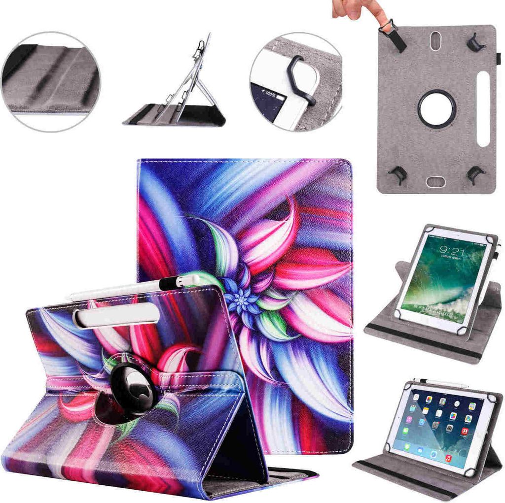 Für Xiaomi Redmi Pad 2 / SE 11 Zoll 360 Grad Motiv 6 Tablet Tasche Kunst Leder Etuis Hülle