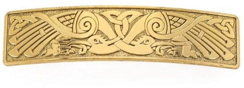 Accessoire cheveux viking doré pour mariage et coiffure de fête
