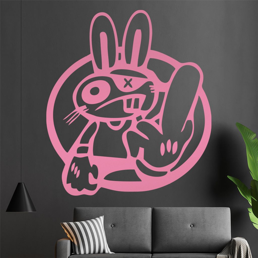 Drift Haase Fuck You Wandtattoo in 6 Größen - Wandaufkleber Wall Sticker - Dekoration, Küche, Wohnzimmer, Schlafzimmer, Badezimmer