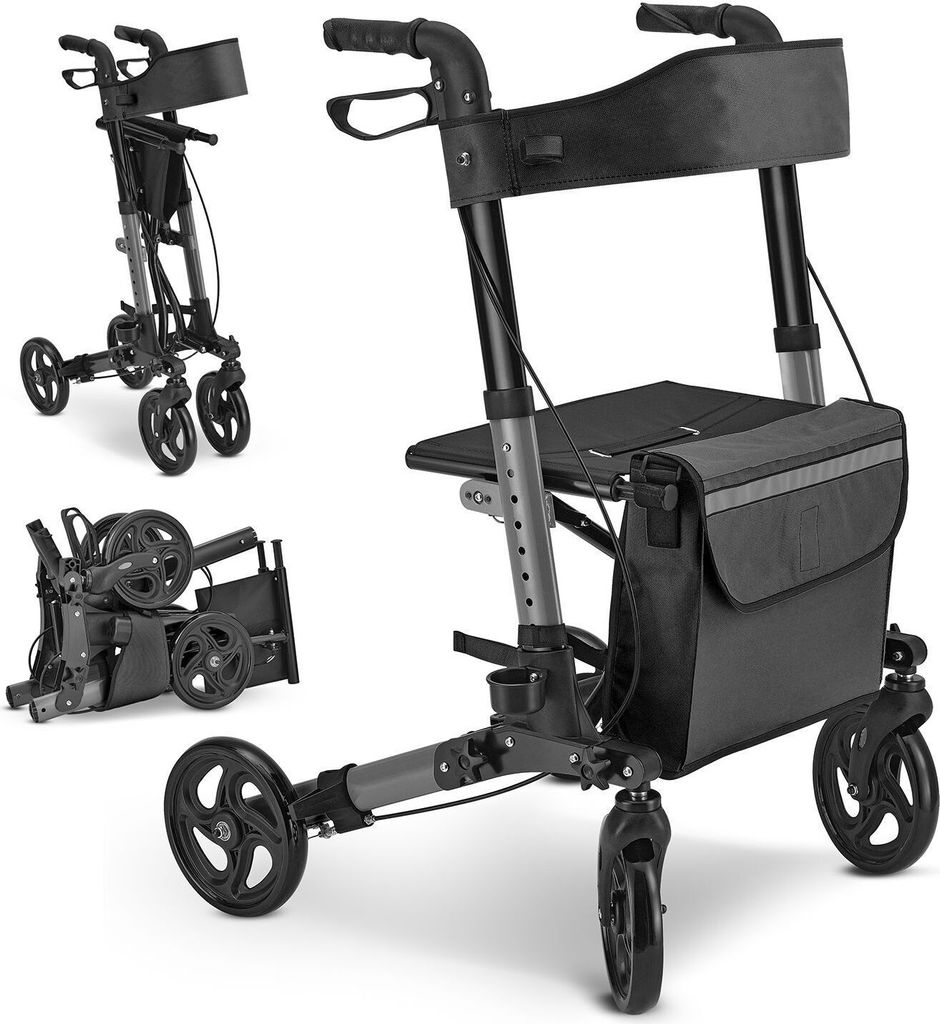 Juskys Rollator Vital faltbar, leicht, höhenverstellbar - Produktbild 