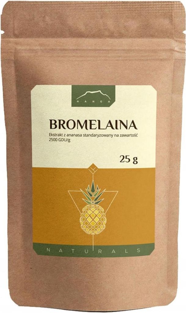 Nanga Bromelaïne, ananasextract, 2500 GDU/g, poeder, 25 Productafbeelding 