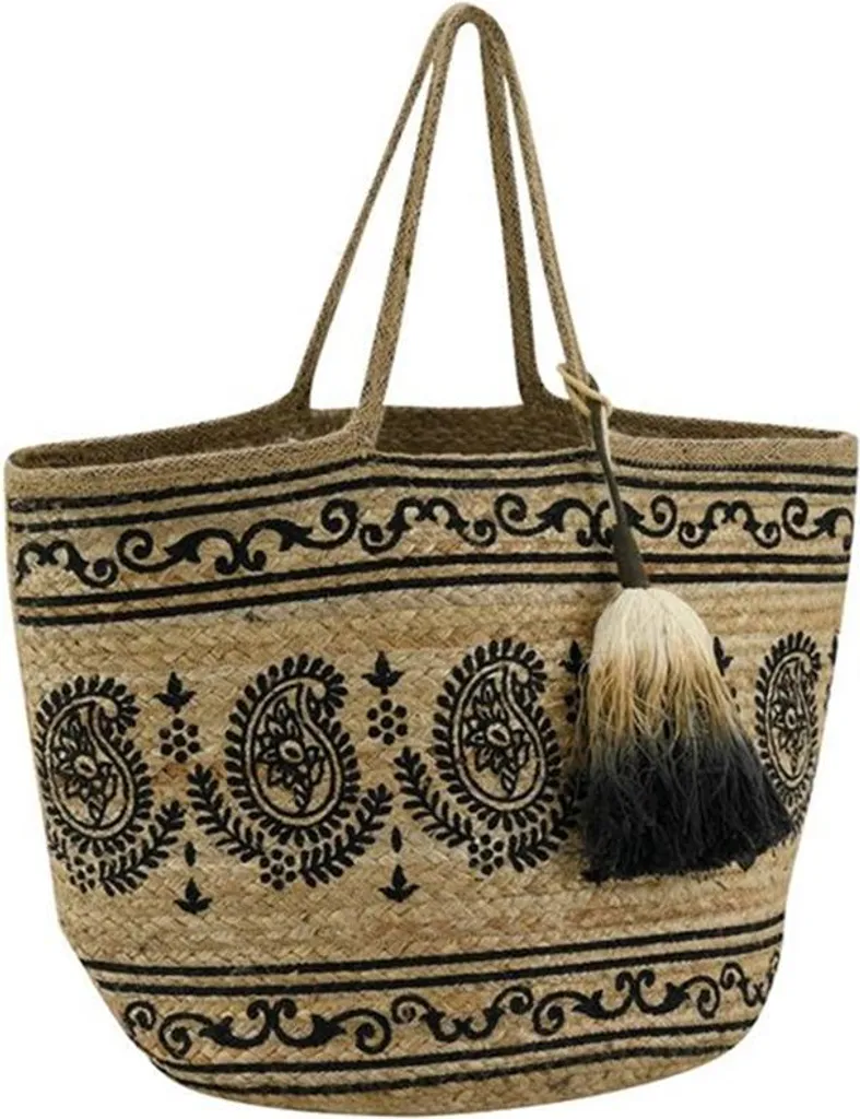 Sac de Courses en Jute Réutilisable avec Motif Bottine Indie Bootie
