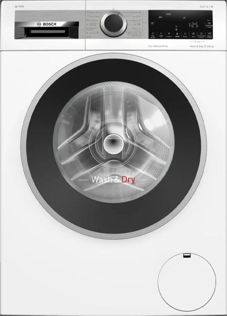 Bosch Serie 6 WNG244A0ES, Přední plnění, Stojací, Bílá, Obrázek produktu 