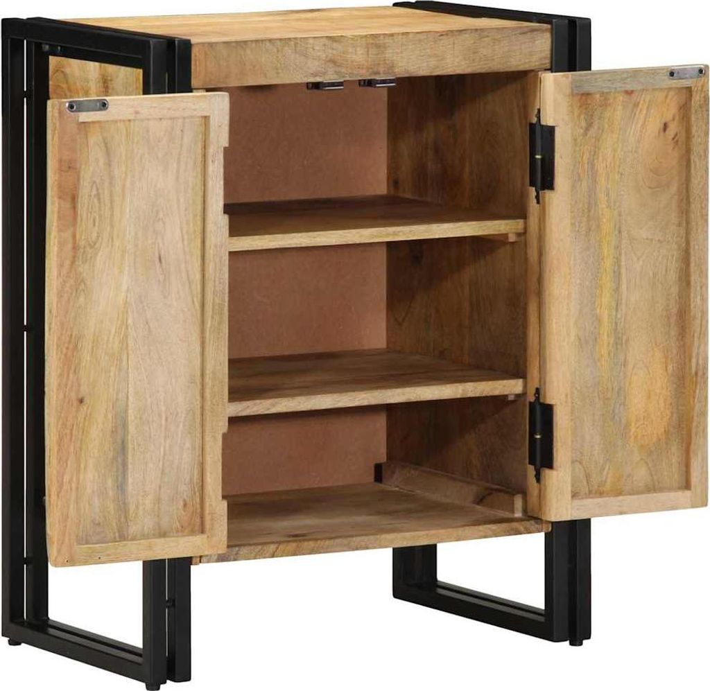 vidaXL Schuhschrank mit Regal Braun 56 x 35 x 70 cm Massivholz Mango