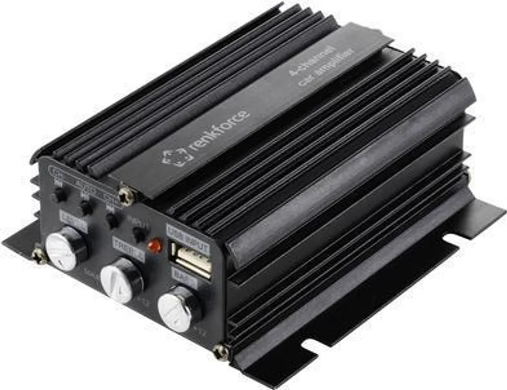 Ampli 4 canaux Renkforce 200W : Boostez vos enceintes passives Bluetooth