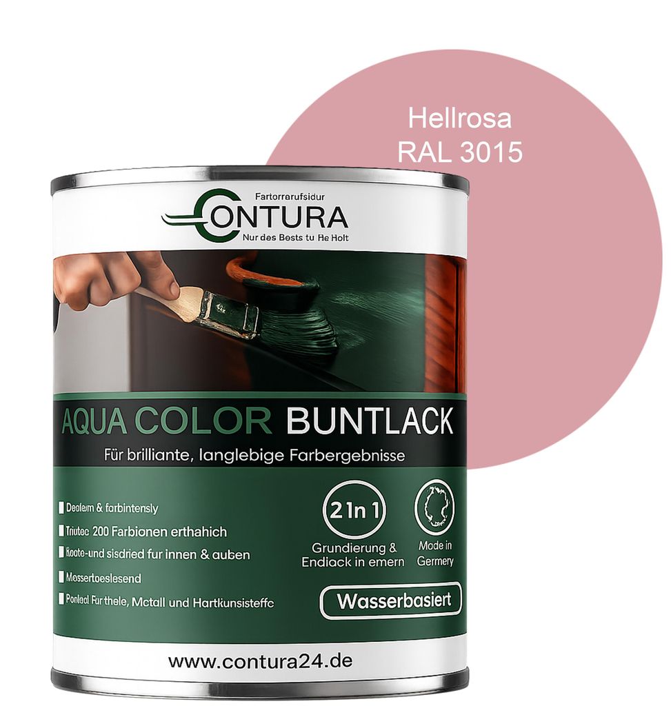 Contura 750ml. Buntlack Lackfarbe Lack Außen Innen Holz Produktbild 