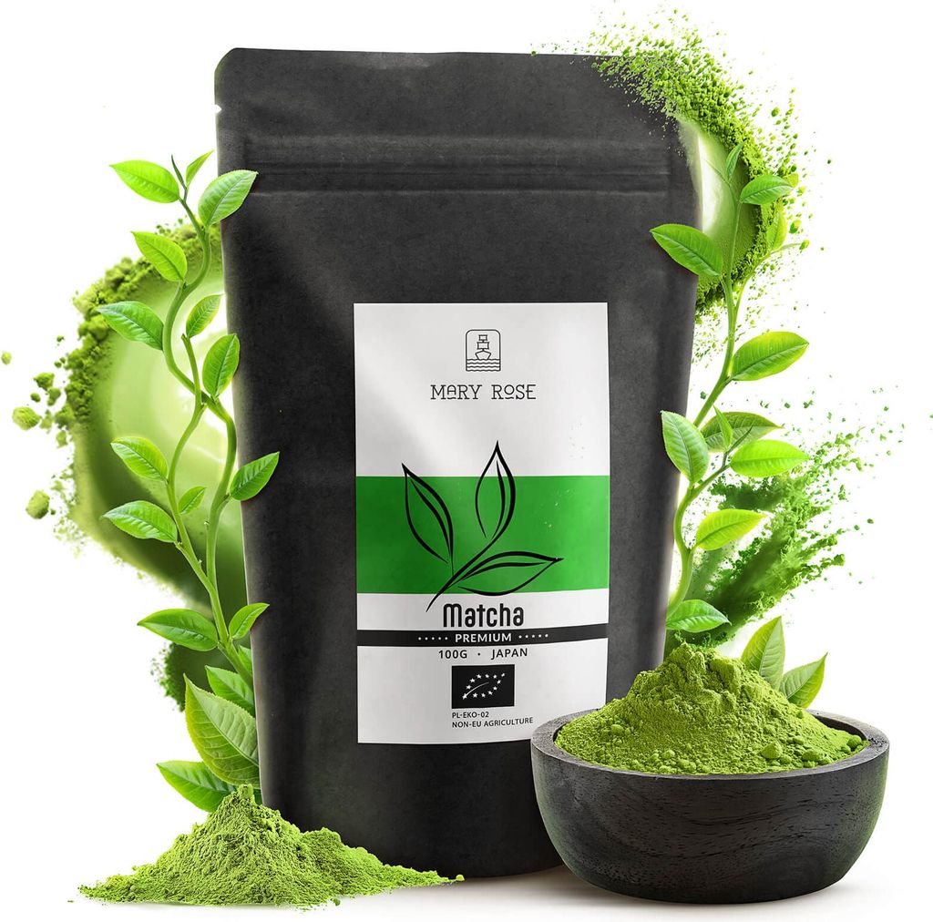 Mary Rose Japanisches Bio Matcha Pulver Premium 100 g – grüner Tee aus Kagoshima