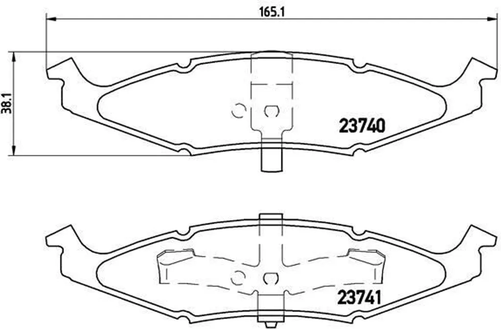 Plaquettes de Frein Anti-Sifflement Brembo P 11 009 pour Neon I OE